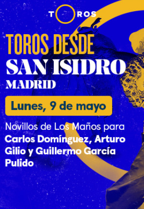 Novillos de Los Maños para Carlos Domínguez, Arturo Gilio y Guillermo García Pulido (09/05/2022)
