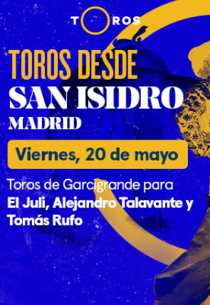 Toros de Garcigrande para El Juli, Alejandro Talavante y Tomás Rufo (confirmación) (20/05/2022)