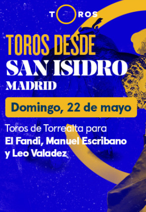 Toros de Torrealta para El Fandi, Manuel Escribano y Leo Valadez (confirmación) (22/05/2022)