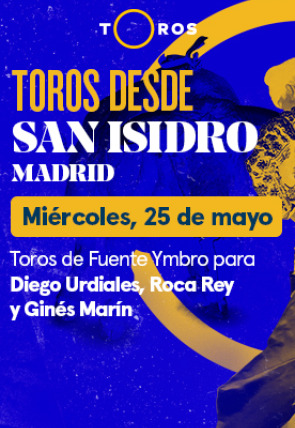 Toros de Fuente Ymbro para Diego Urdiales, Roca Rey y Ginés Marín (25/05/2022)