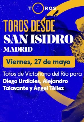 Toros de Victoriano del Río para Diego Urdiales, Alejandro Talavante y Ángel Téllez (27/05/2022)