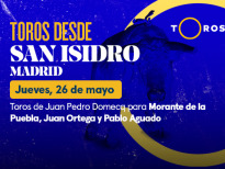 Feria de San Isidro(T2022) - Toros de Juan Pedro Domecq para Morante de la Puebla, Juan Ortega y Pablo Aguado (26/05/2022)
